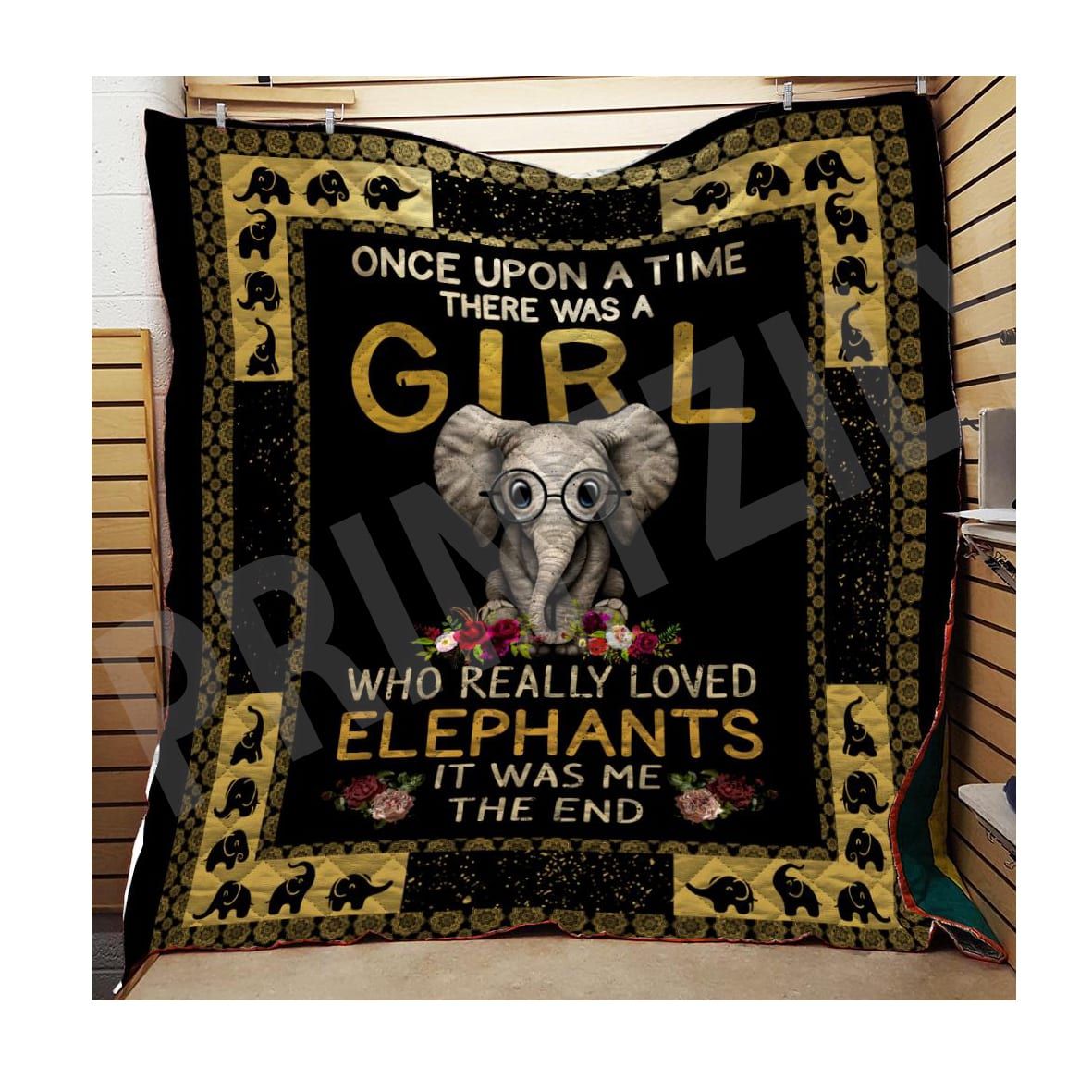 Elephant Once Upon A Time Quilt Blanket DHC0201201167TD