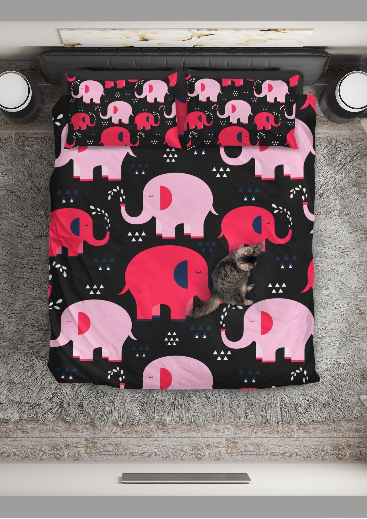 Elephant Pink Bedding Set