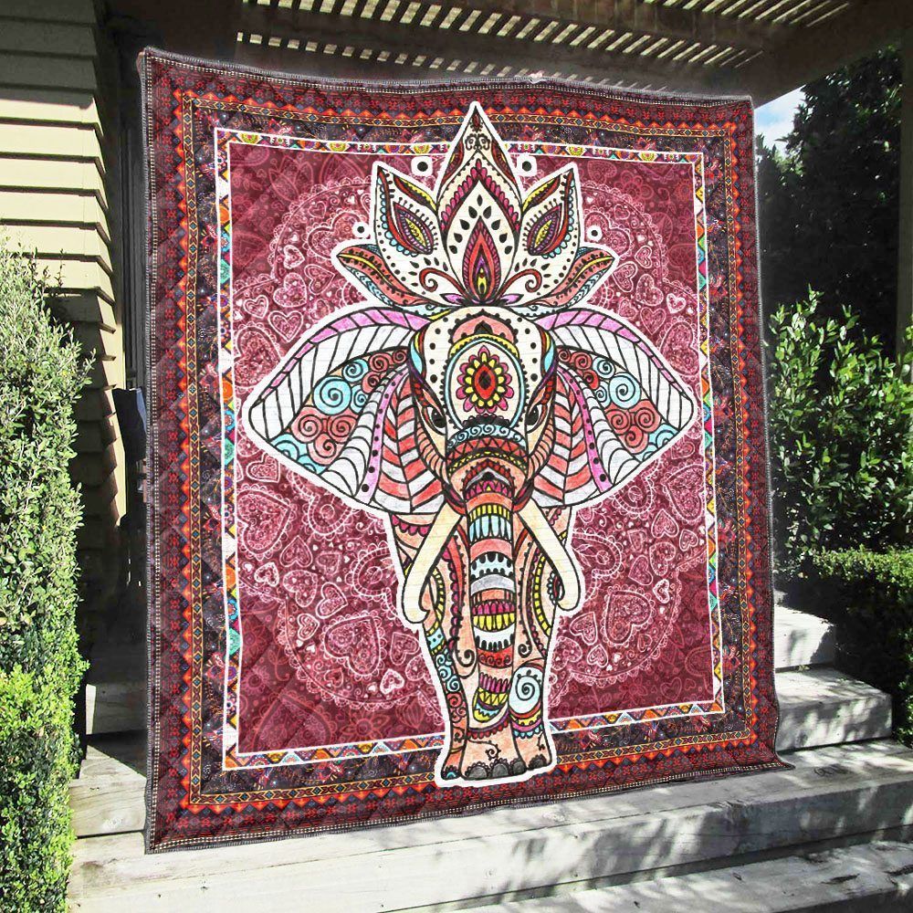 Elephant QH050804C TBG Quilt Blanket