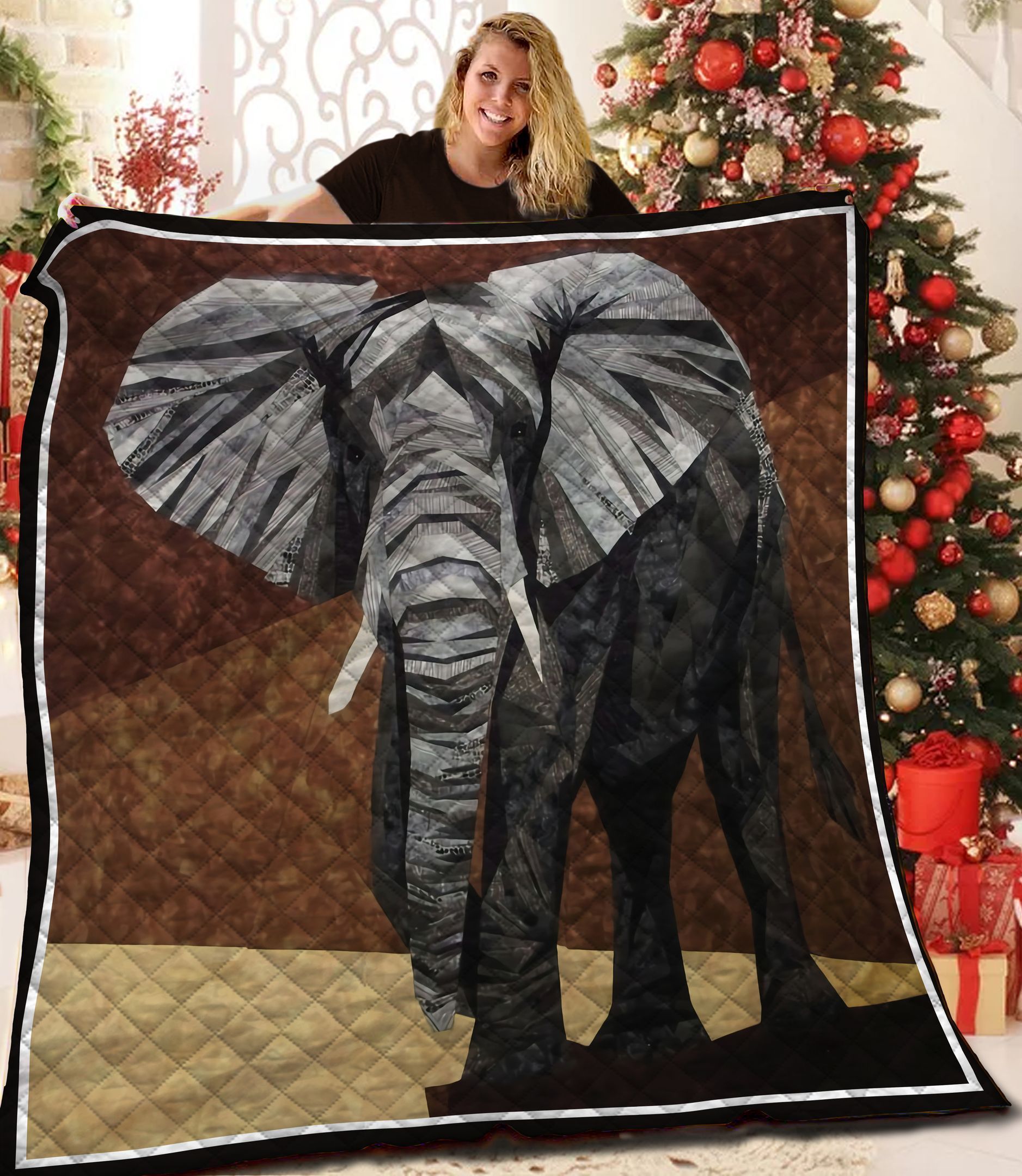 Elephant Quilt Blanket BBB020114MH