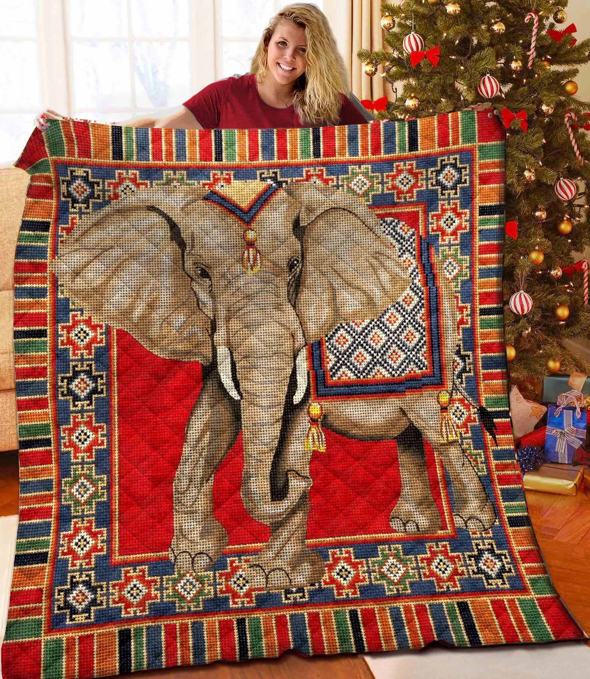 Elephant Quilt Blanket BBB051130HT