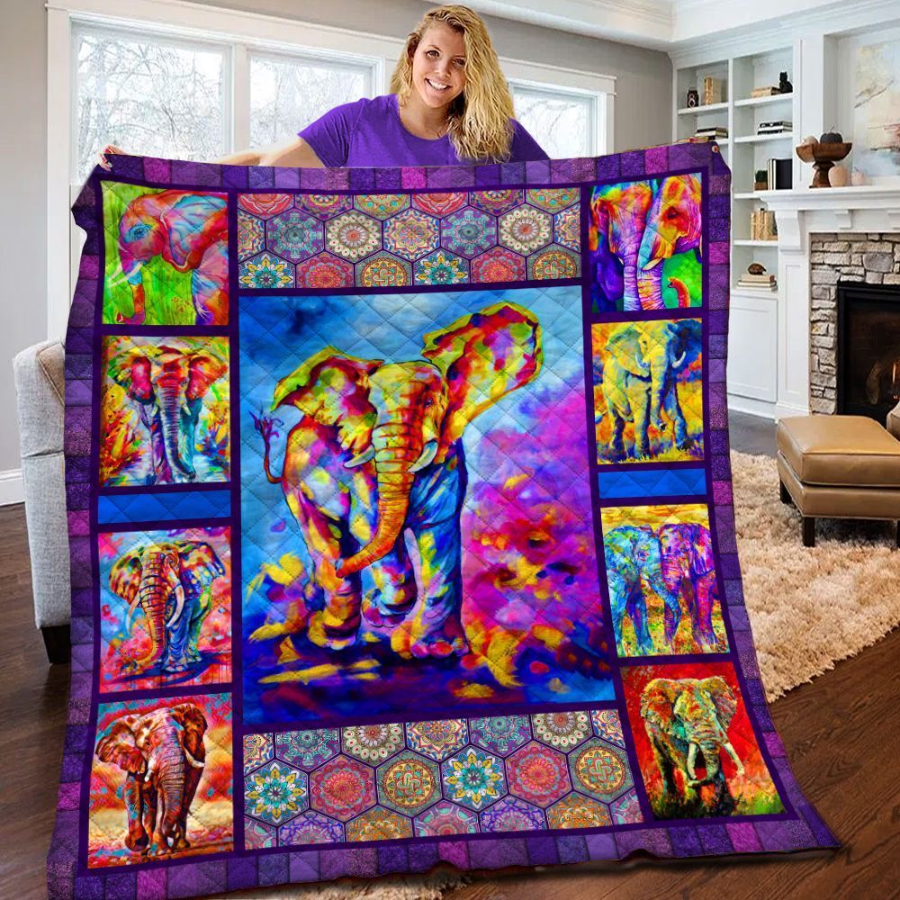 Elephant Quilt Blanket BBB070218NB
