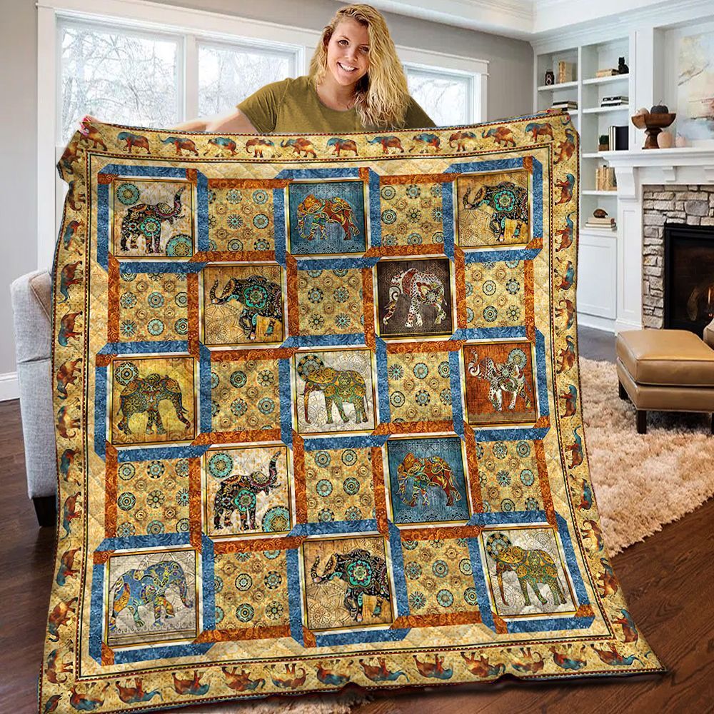 Elephant Quilt Blanket BBB110202NB