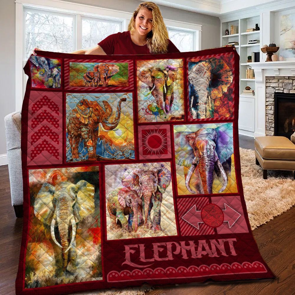 Elephant Quilt Blanket BBB240221SM
