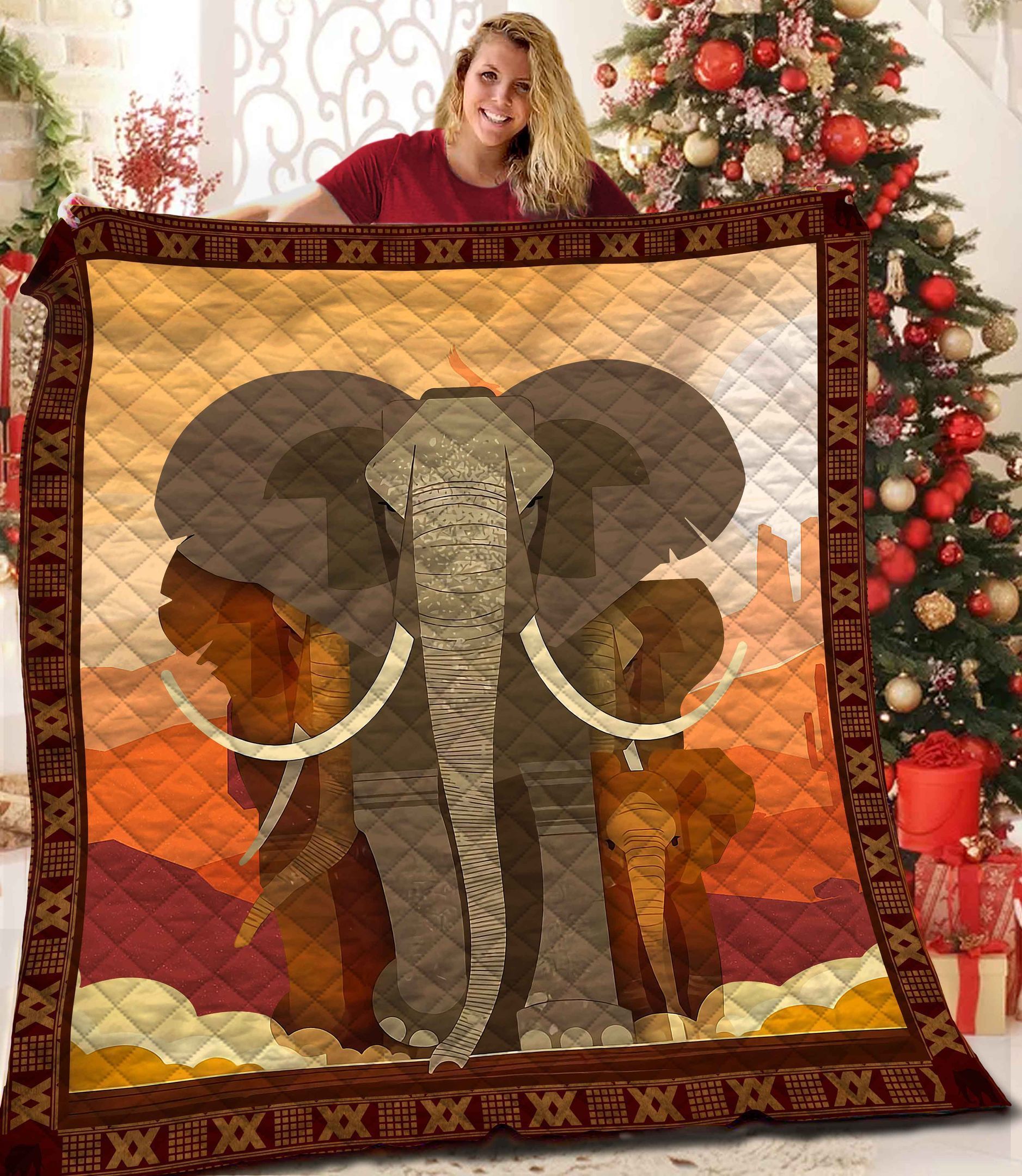 Elephant Quilt Blanket BBB261026NB