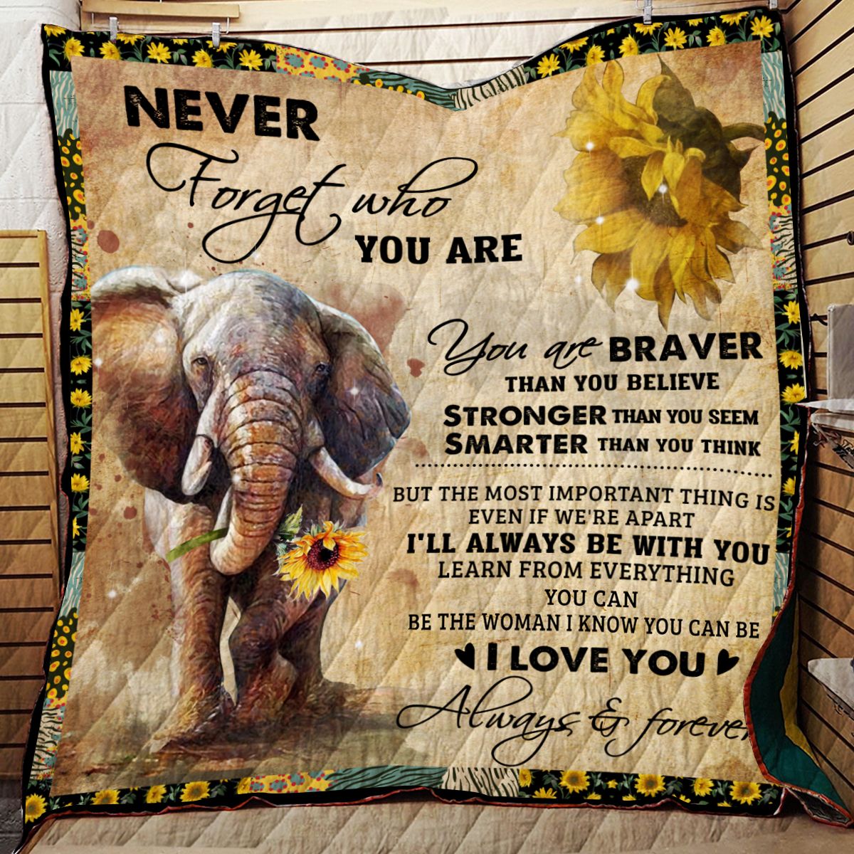 Elephant Quilt Blanket DHC071206VT