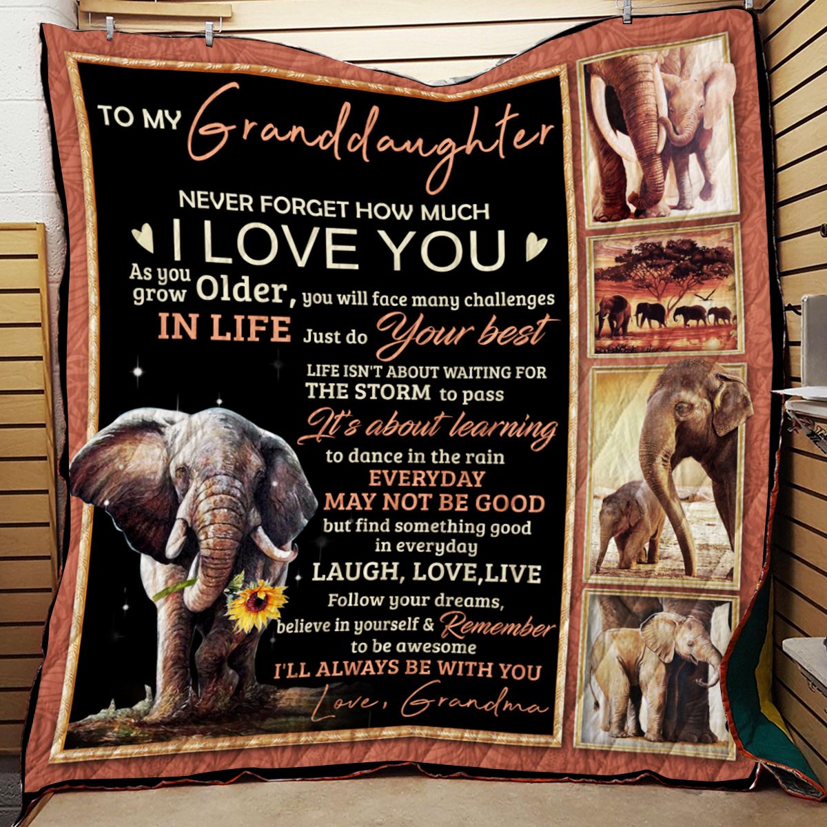 Elephant Quilt Blanket DHC0712113VT