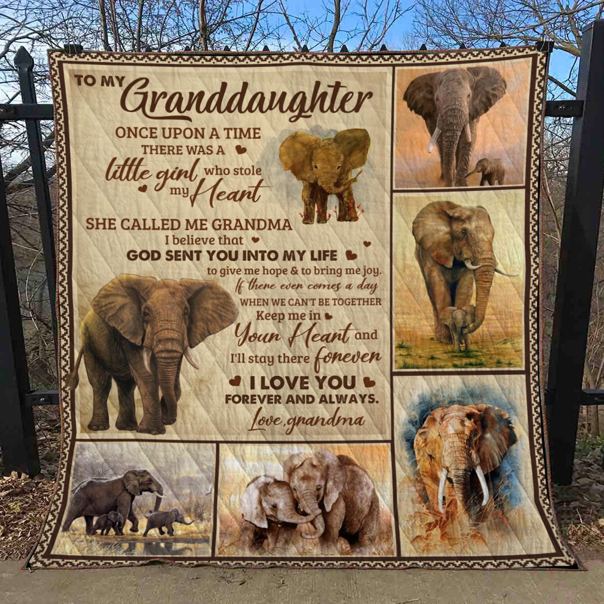 Elephant Quilt Blanket DHC071253VT