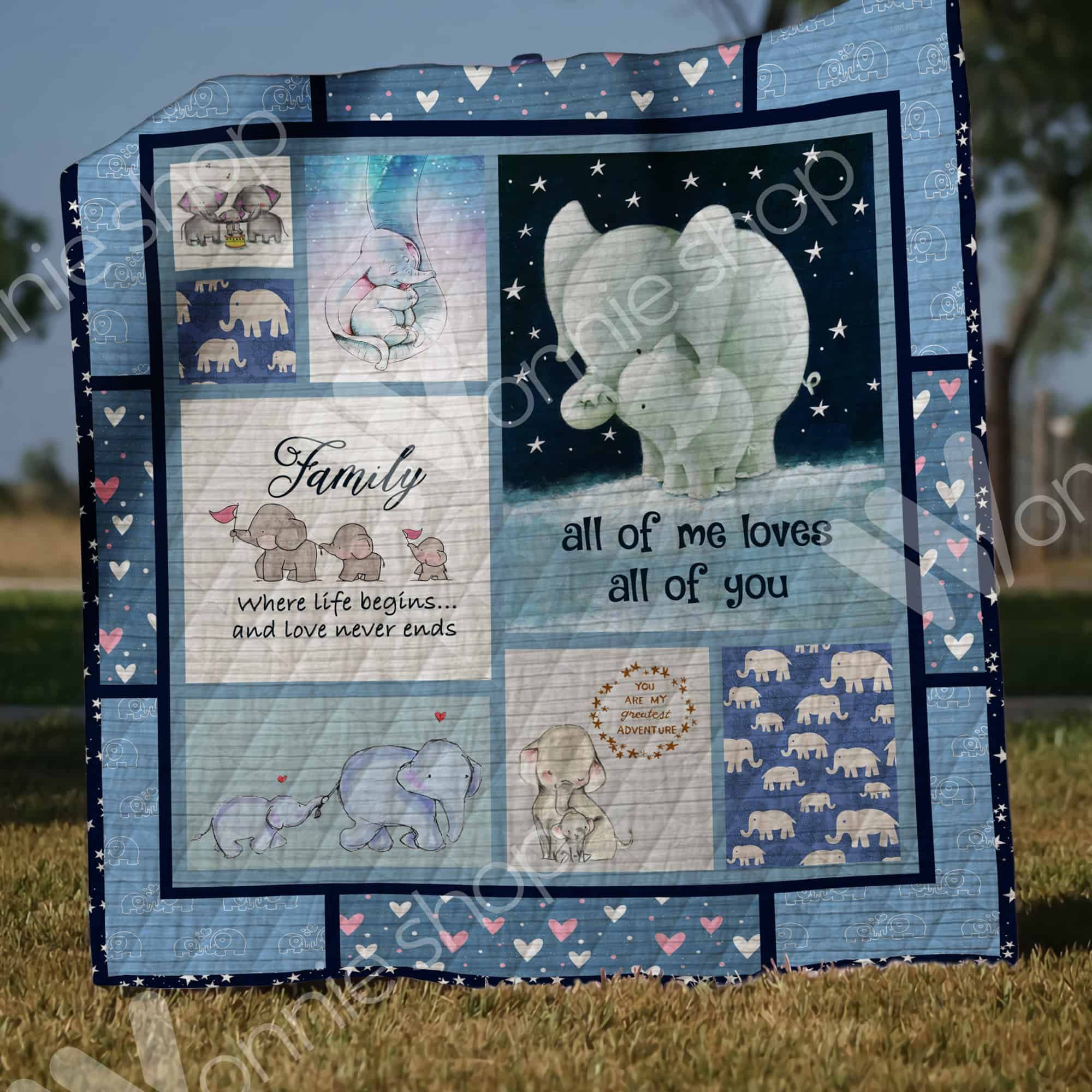 Elephant Quilt Blanket DHC1002791TD
