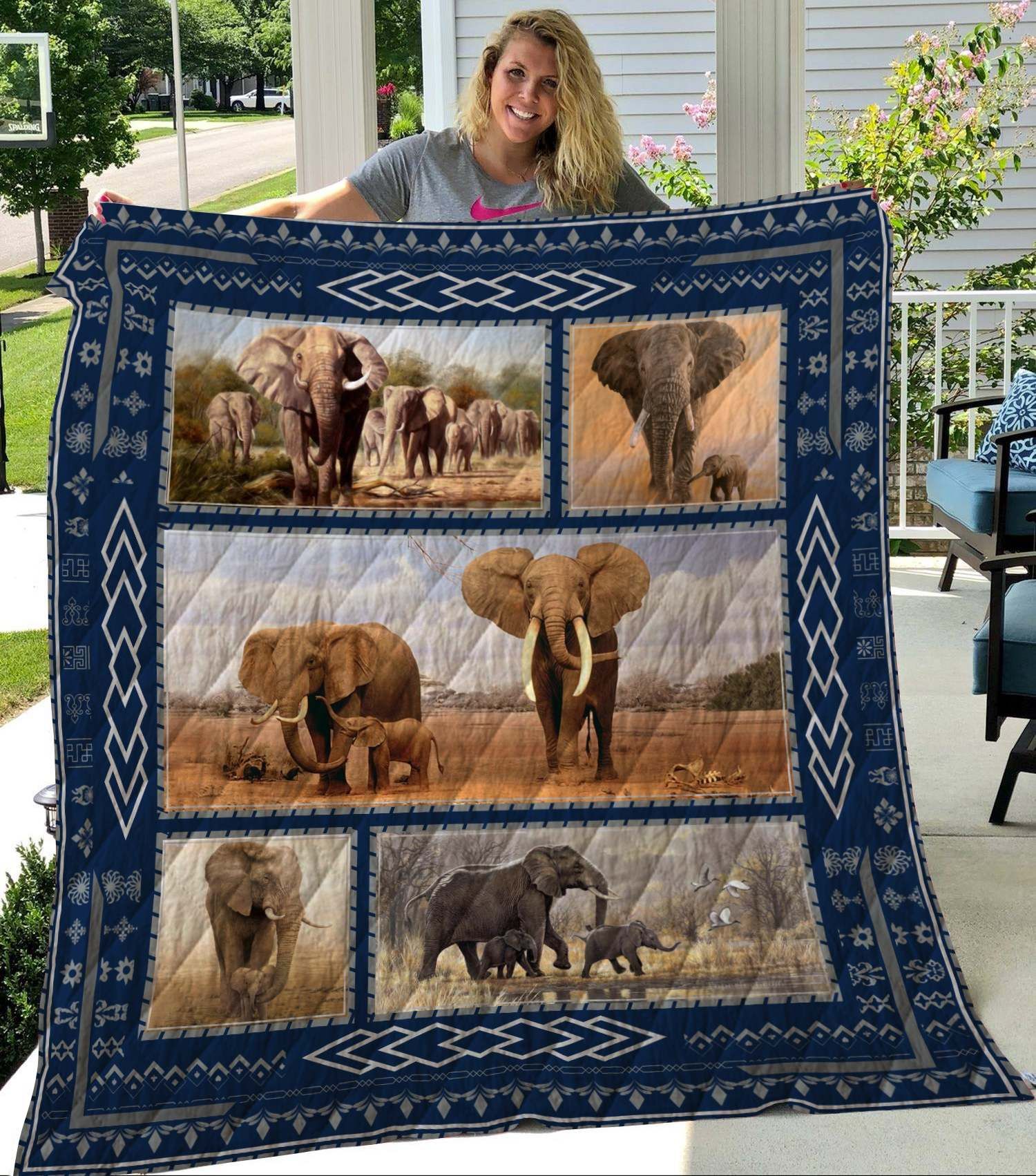 Elephant Quilt Blanket DHC2911143VT