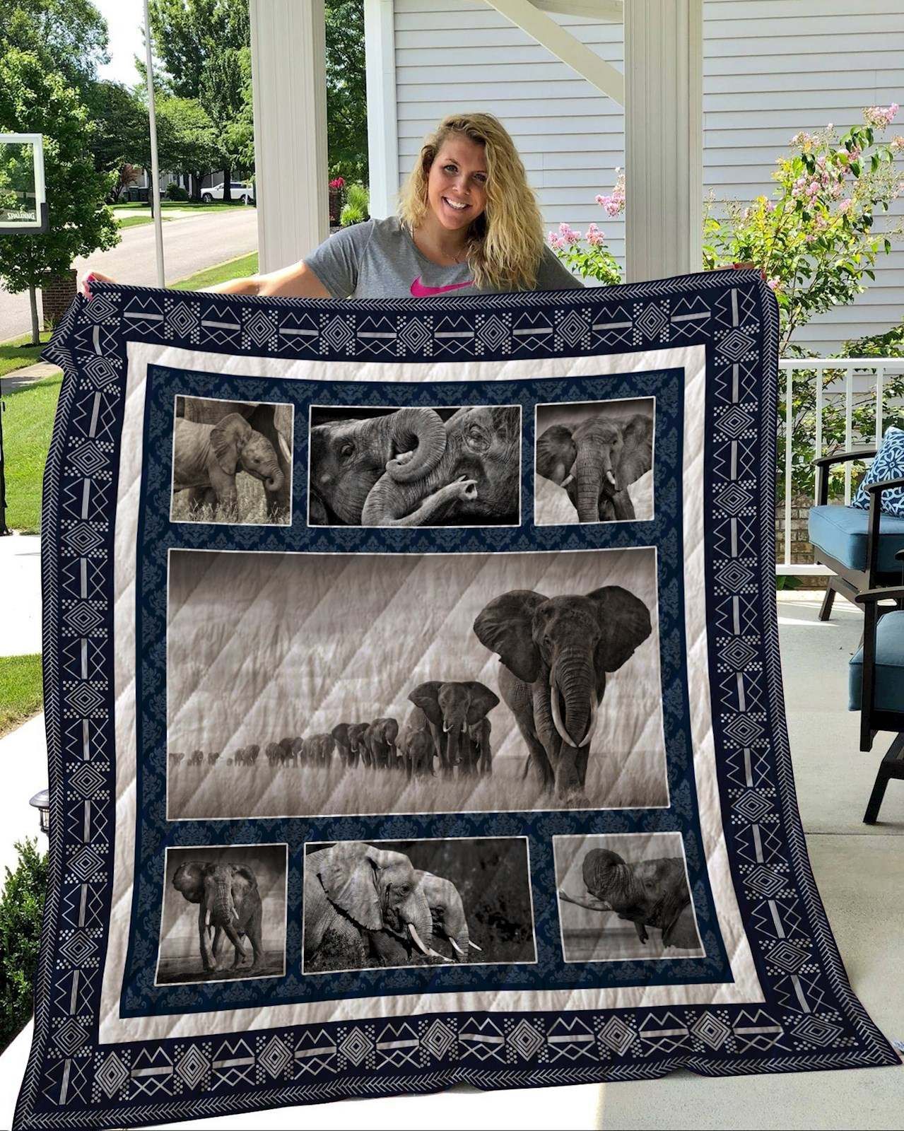 Elephant Quilt Blanket DHC2911170VT