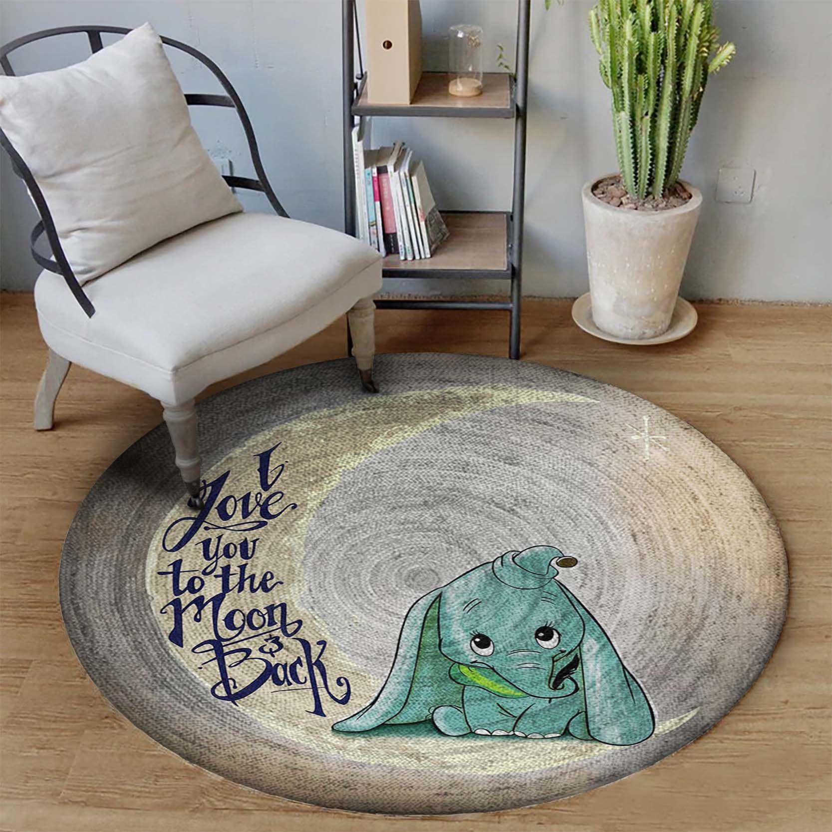 Elephant Round Carpet