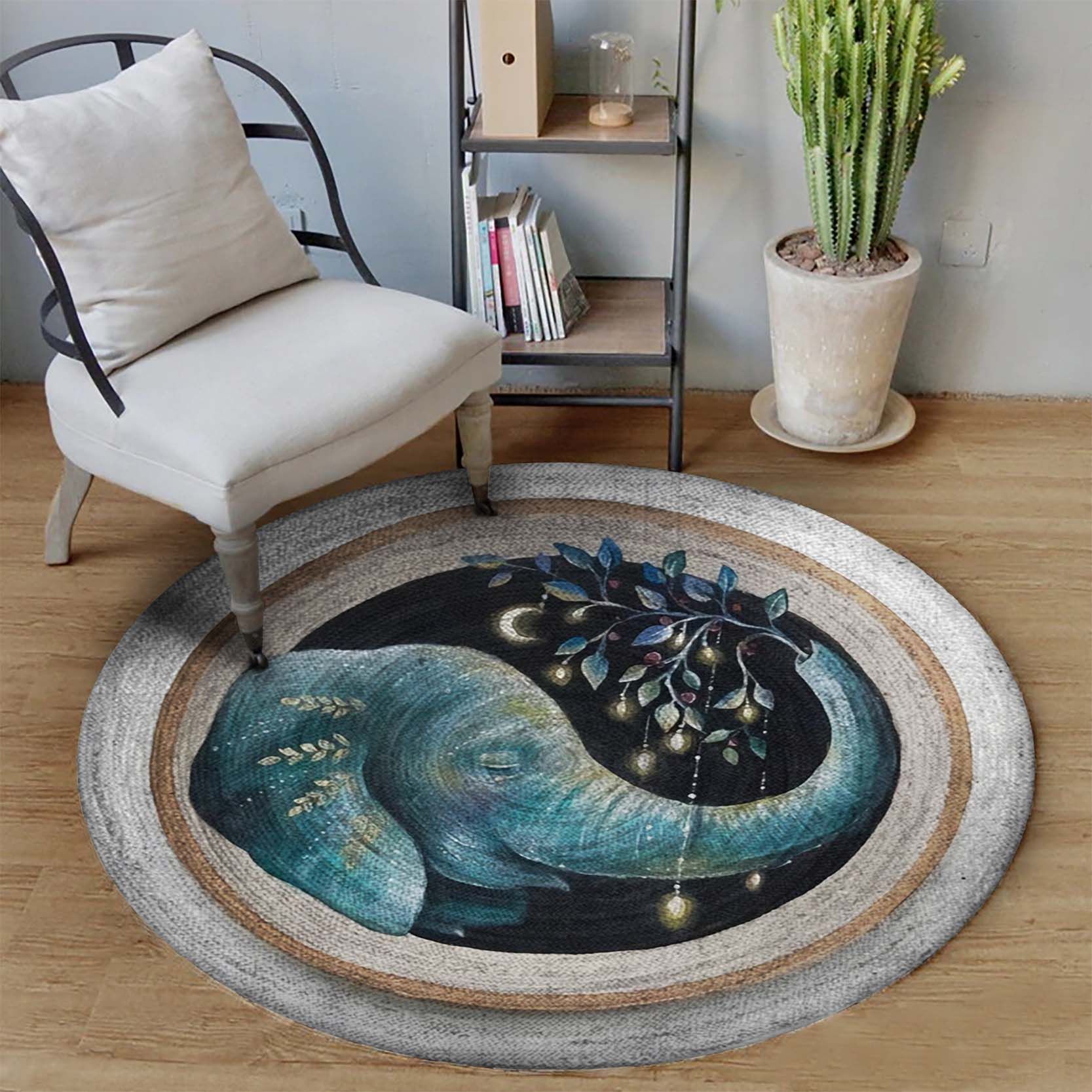 Elephant Round Carpet