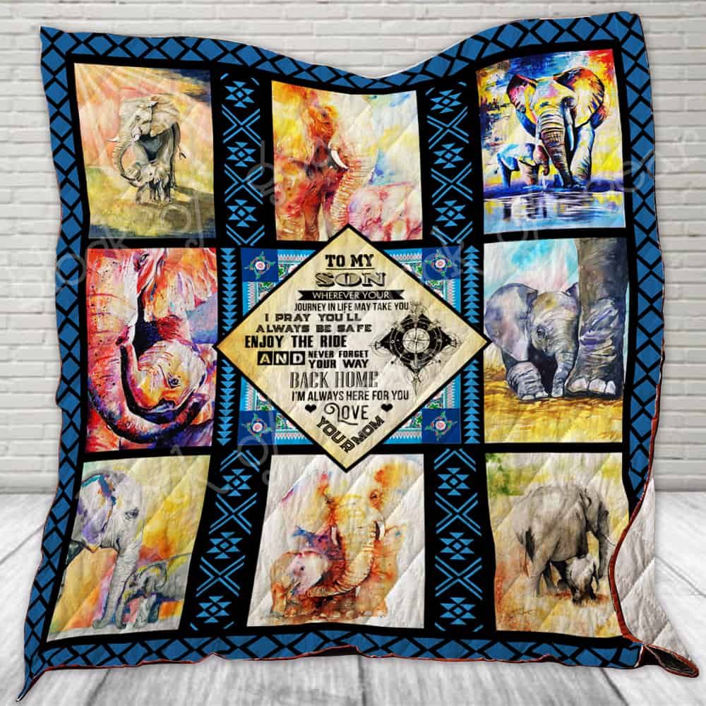 Elephant Son CL22100173MDQ Quilt Blanket