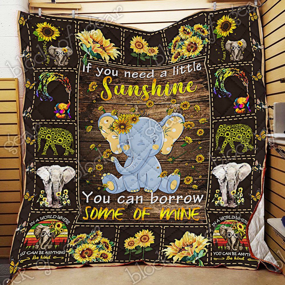 Elephant Sunflower Quilt Pn835 Dhc11123981Dd