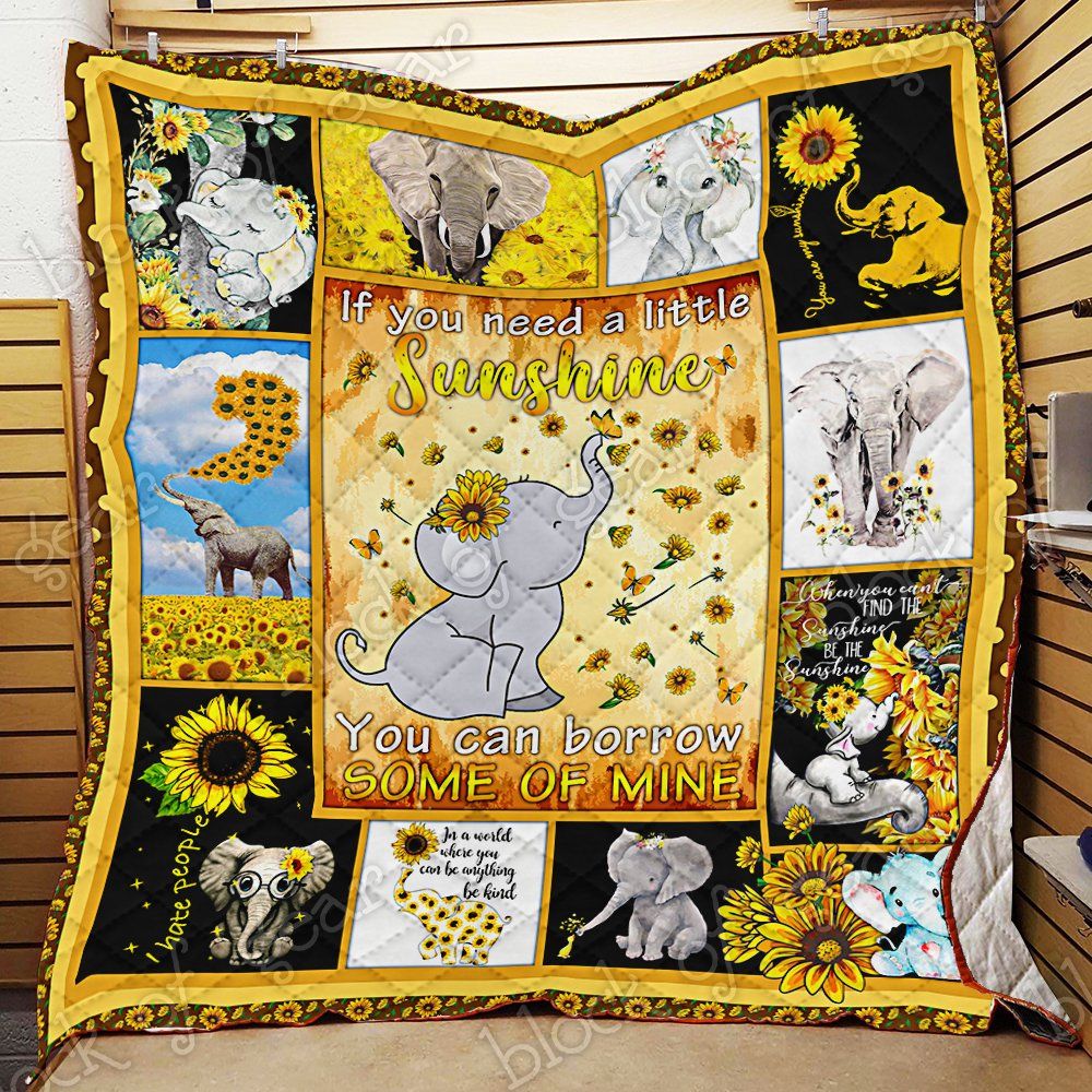 Elephant Sunflower Quilt Psl790 Dhc11124244Dd