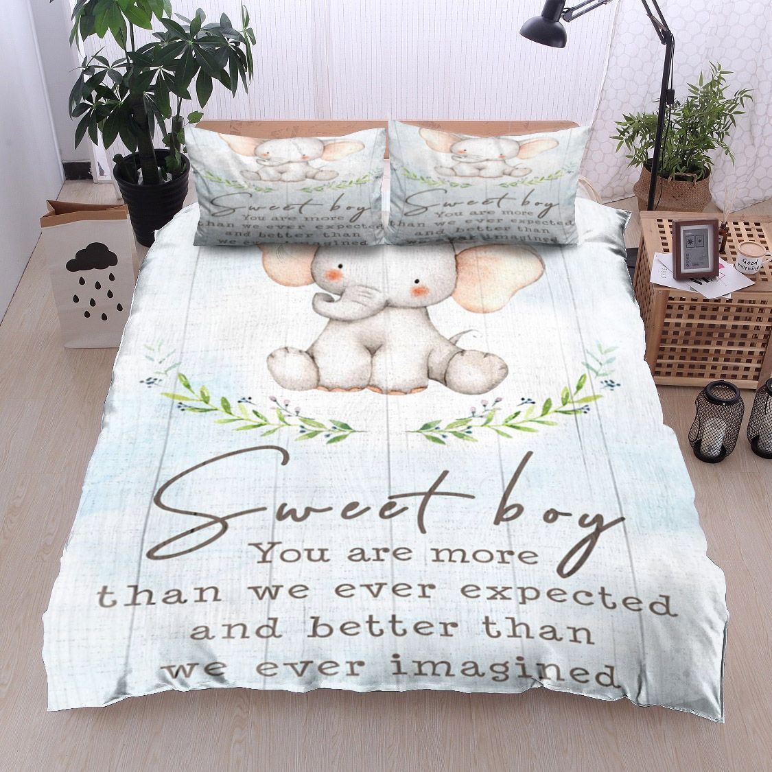 Elephant Sweet Boy Bedding Set