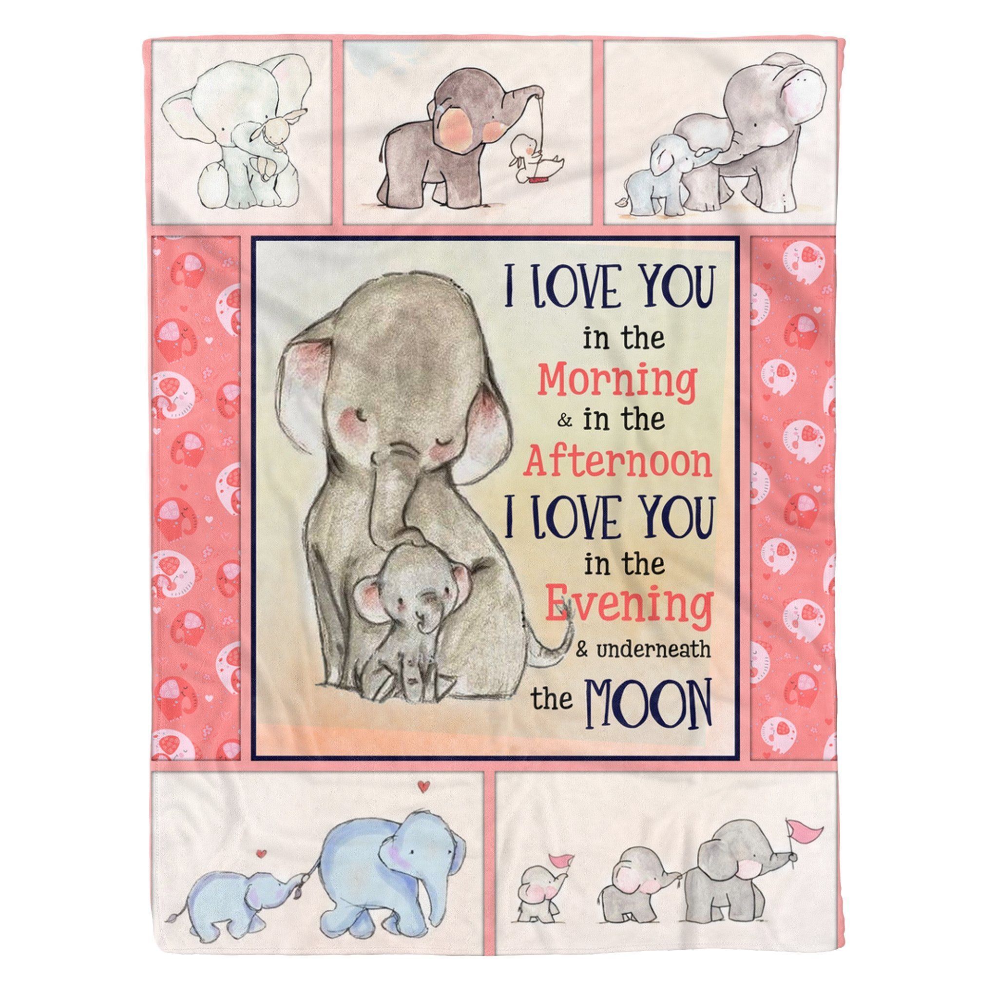 Elephant To My Daughter Sherpa Fleece Blanket