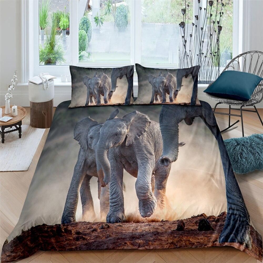 Elephant Trot Wild Life Bedding Set