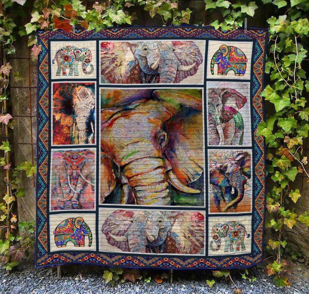 Elephant TU130704A TBG Quilt Blanket
