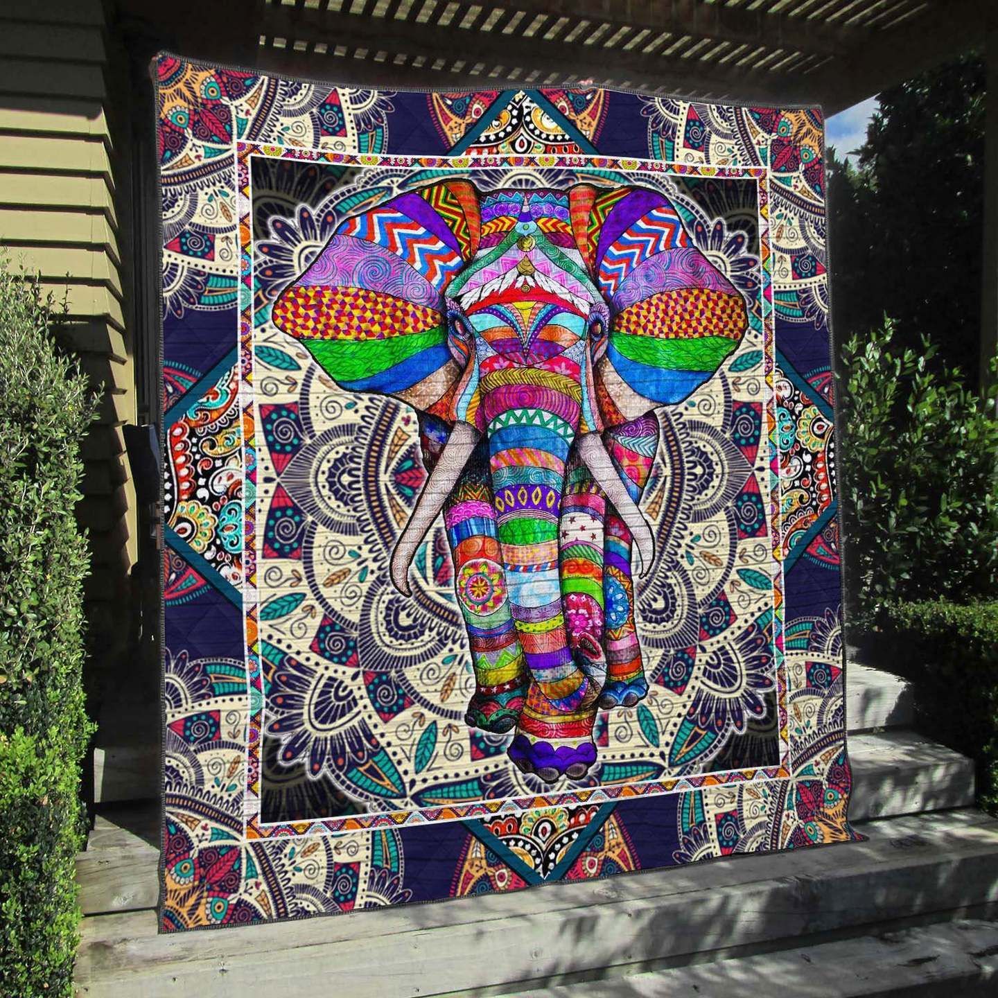 Elephant TU310708C TBG Quilt Blanket