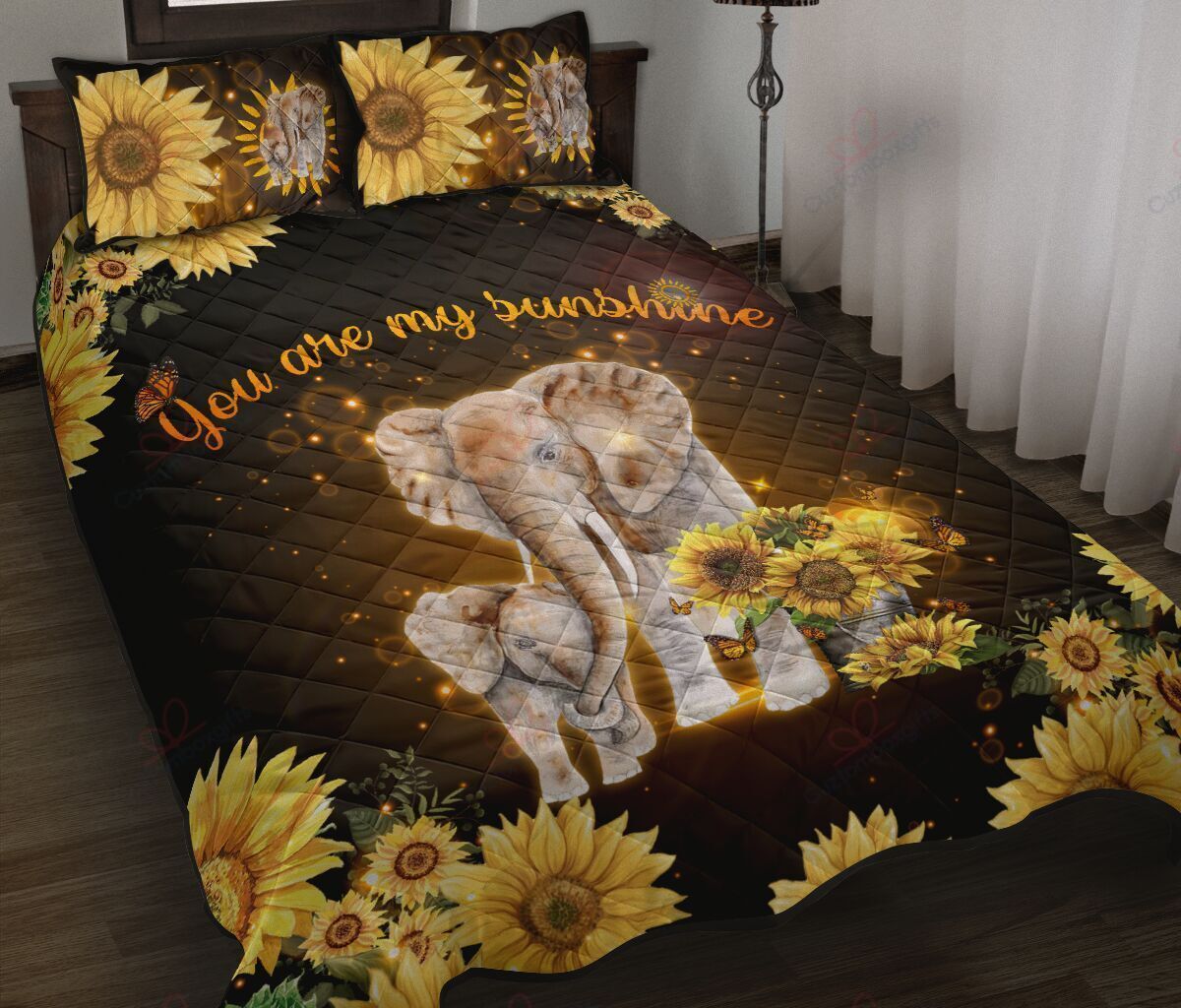 Elephant You Are My Sunshine Bedding Set