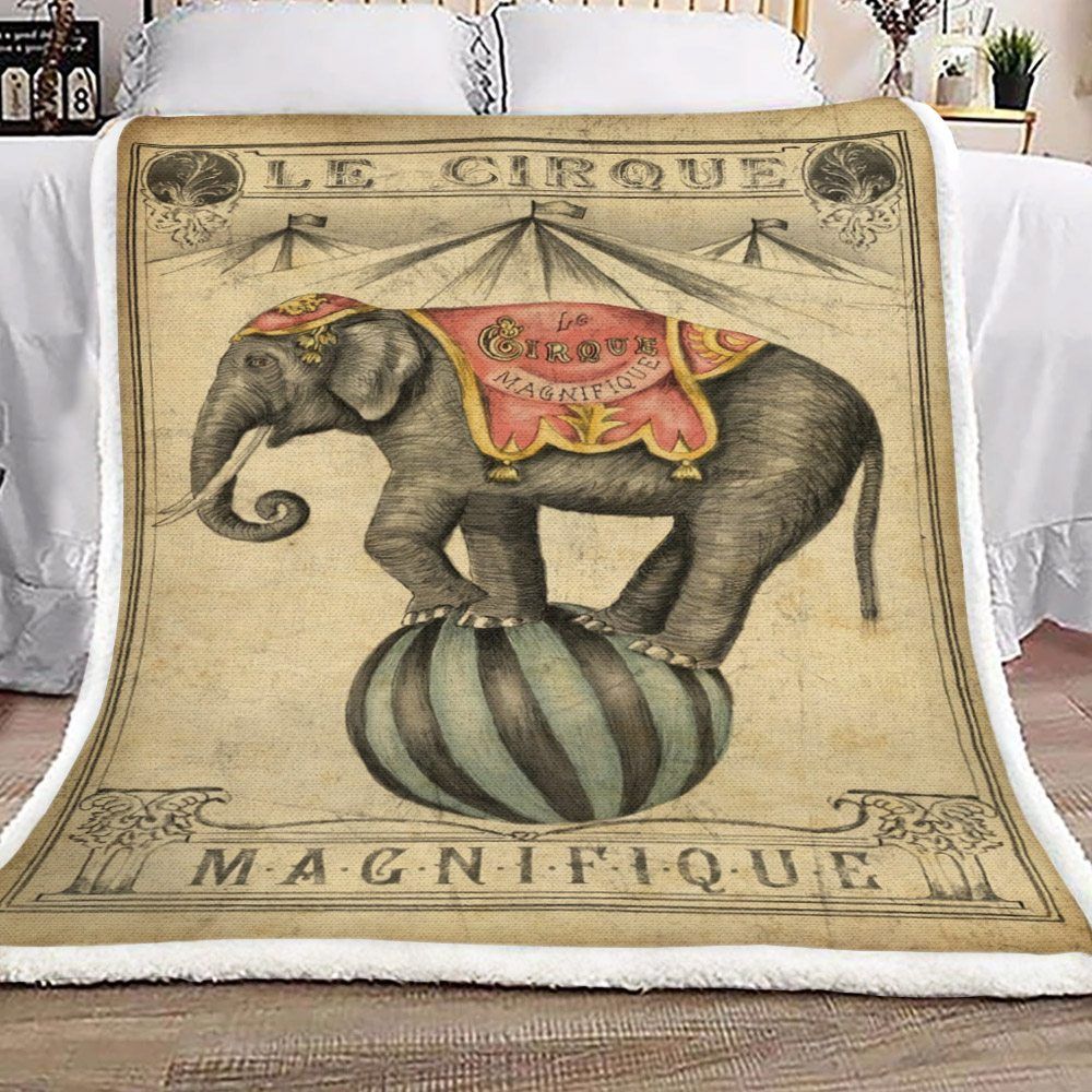 Elephants Sherpa Fleece