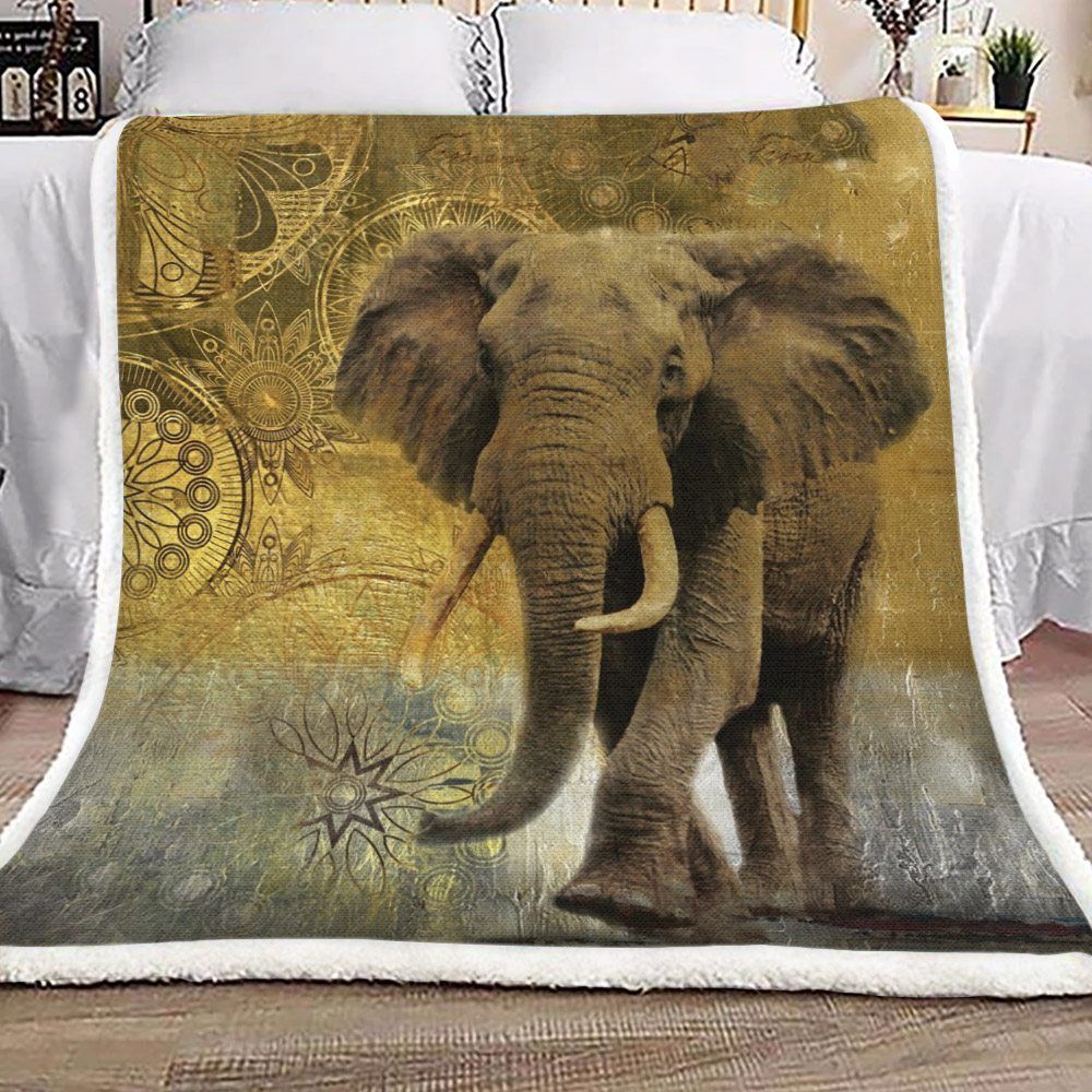 Elephants Sherpa Fleece