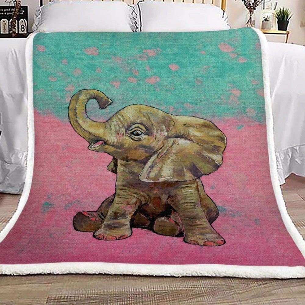 Elephants Sherpa Fleece