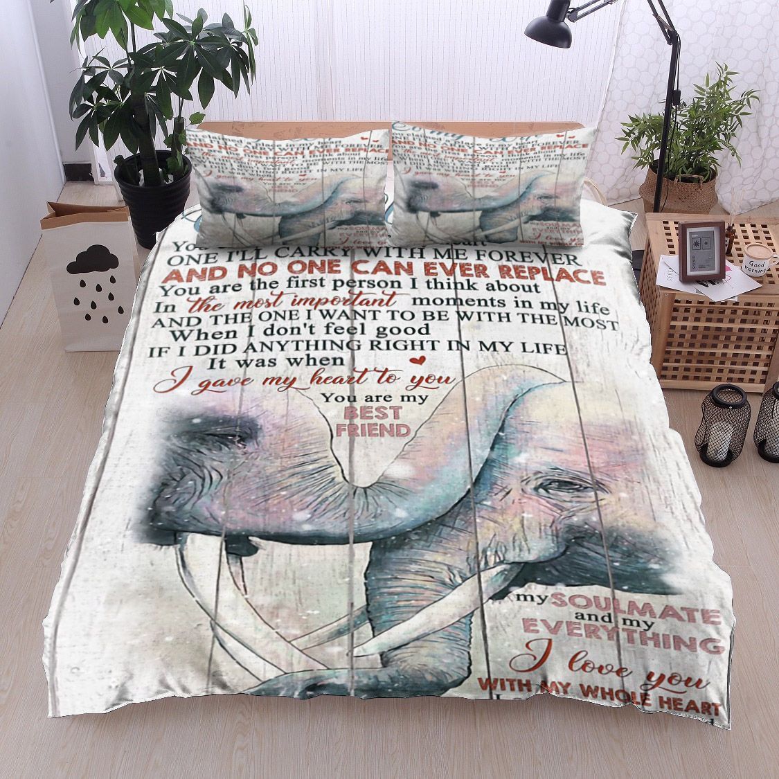 Elephants To My Wife Bedding Set