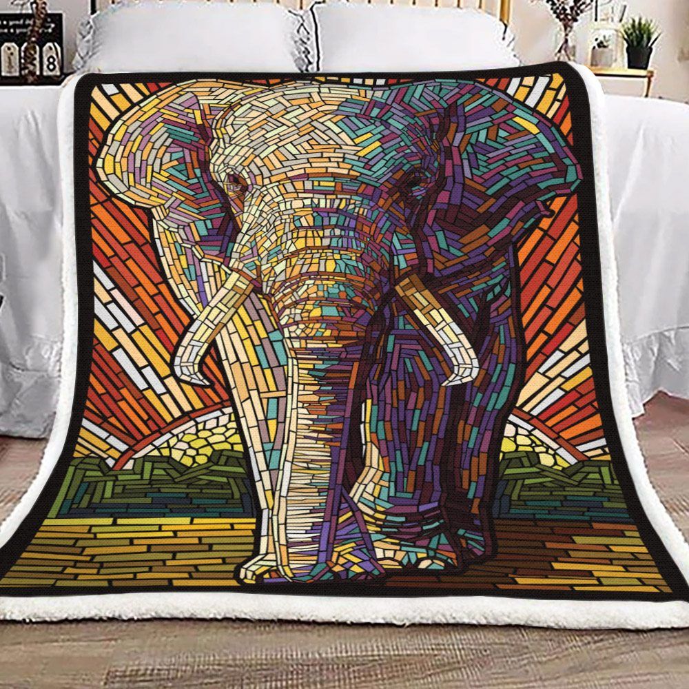 Elephants Sherpa Fleece