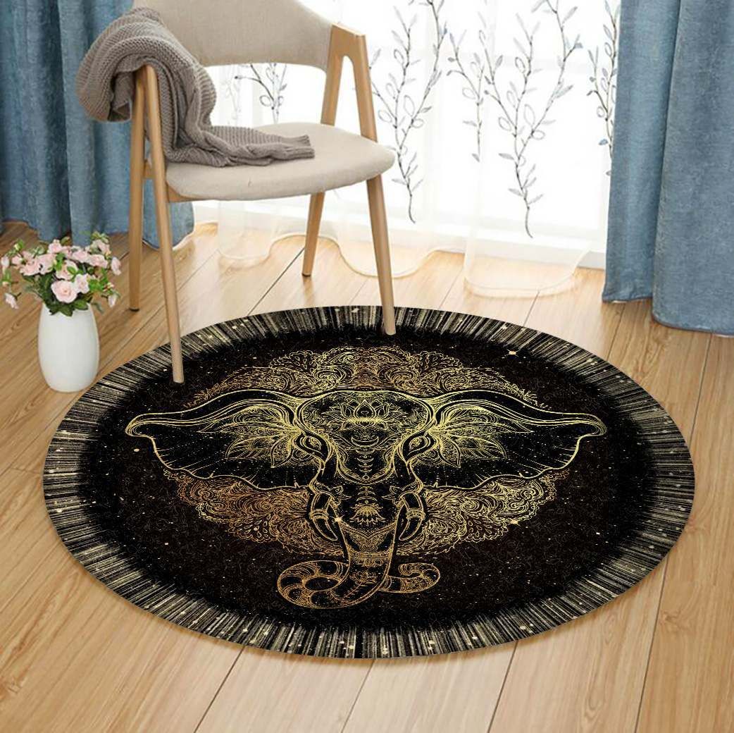 Elephent Round Carpet