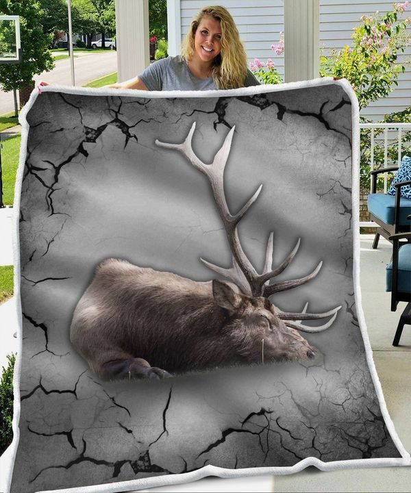 Elk Relax Sherpa Fleece Blanket