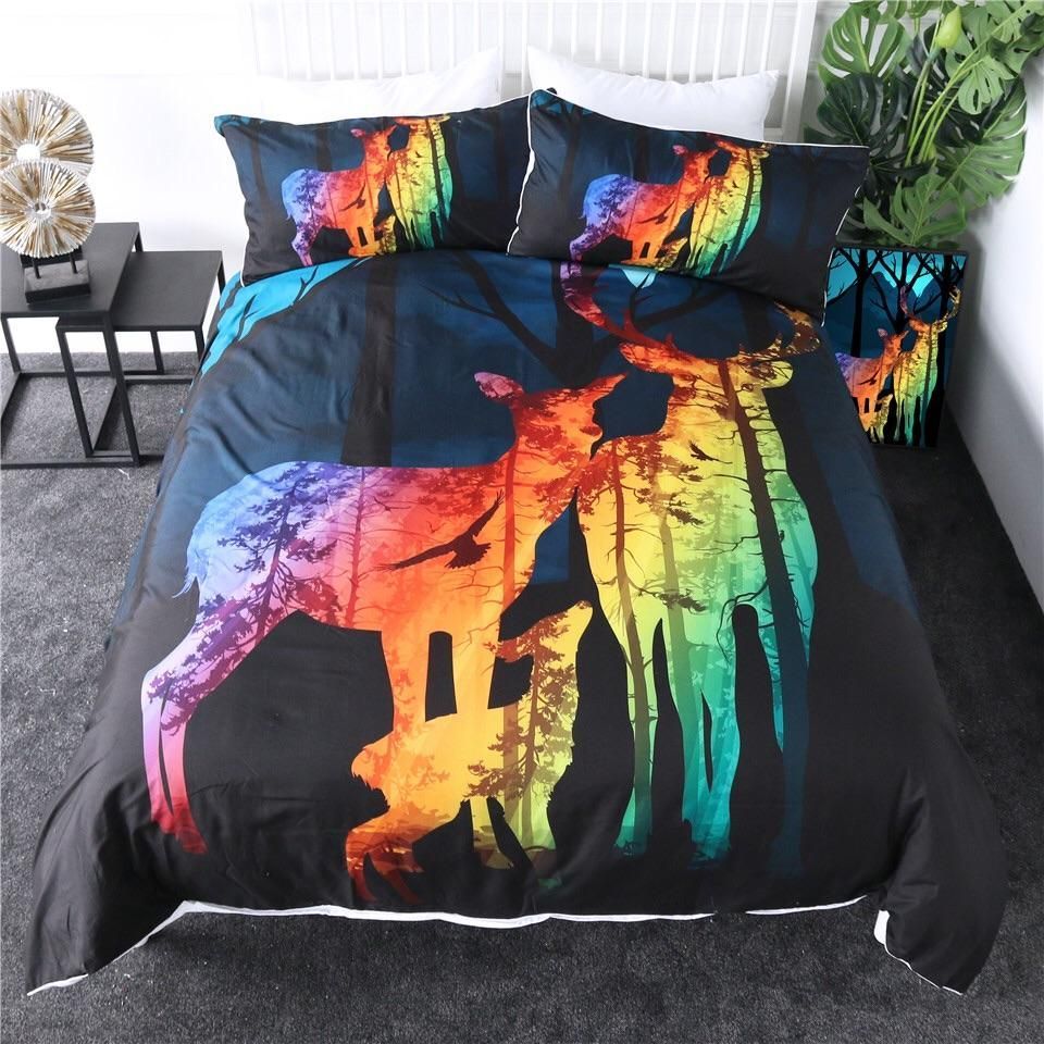 Elk Silhouette Bedding Set