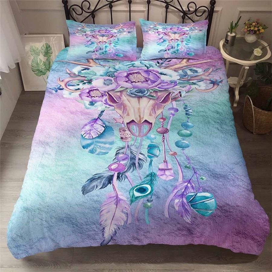 Elk Skull Bedding Set