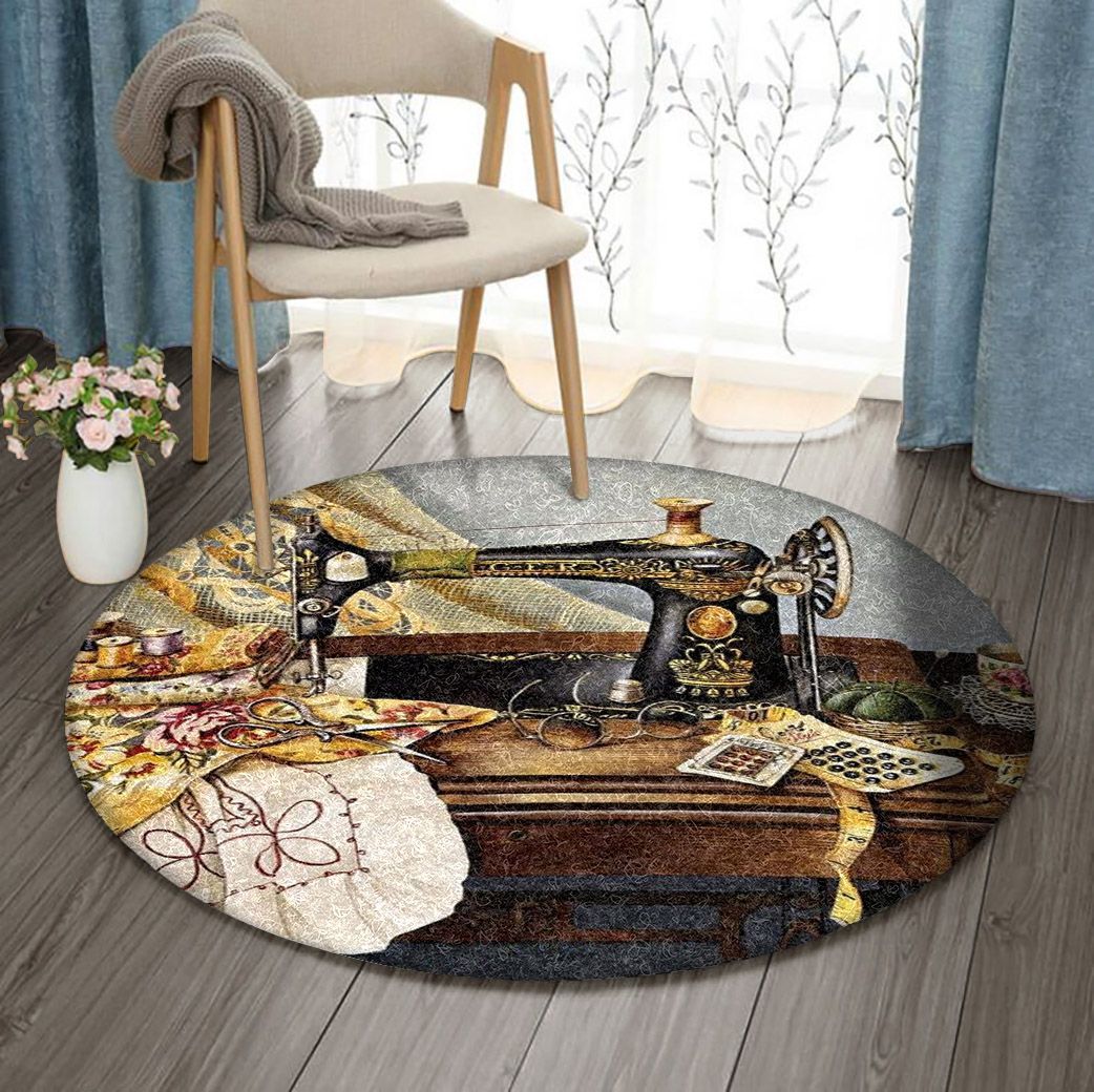 Embroidery Sewing Machine Round Carpet