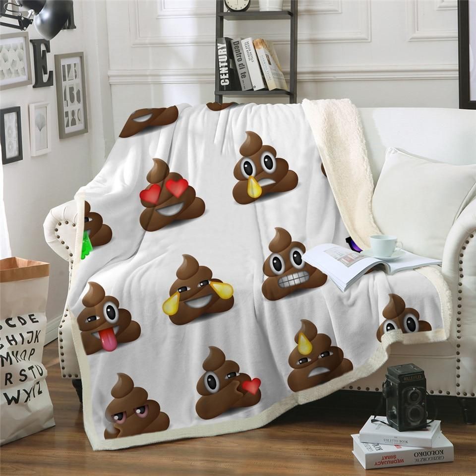Emoji Fleece Blanket