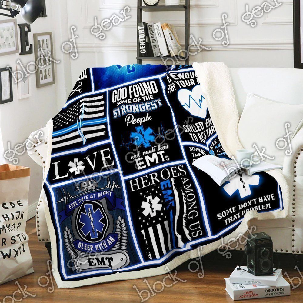 Emt Sherpa Fleece Blanket