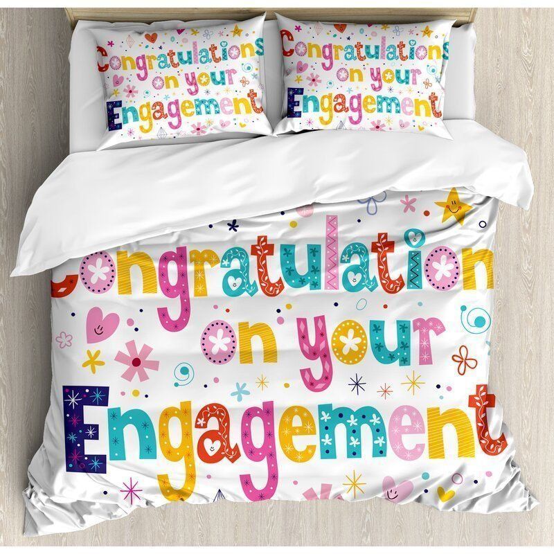Engagement Party Decorations Bedding Set