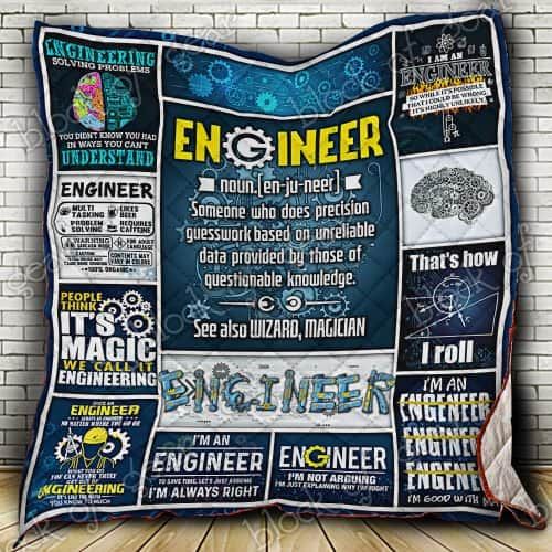 Engineer CL19100290MDQ Quilt Blanket