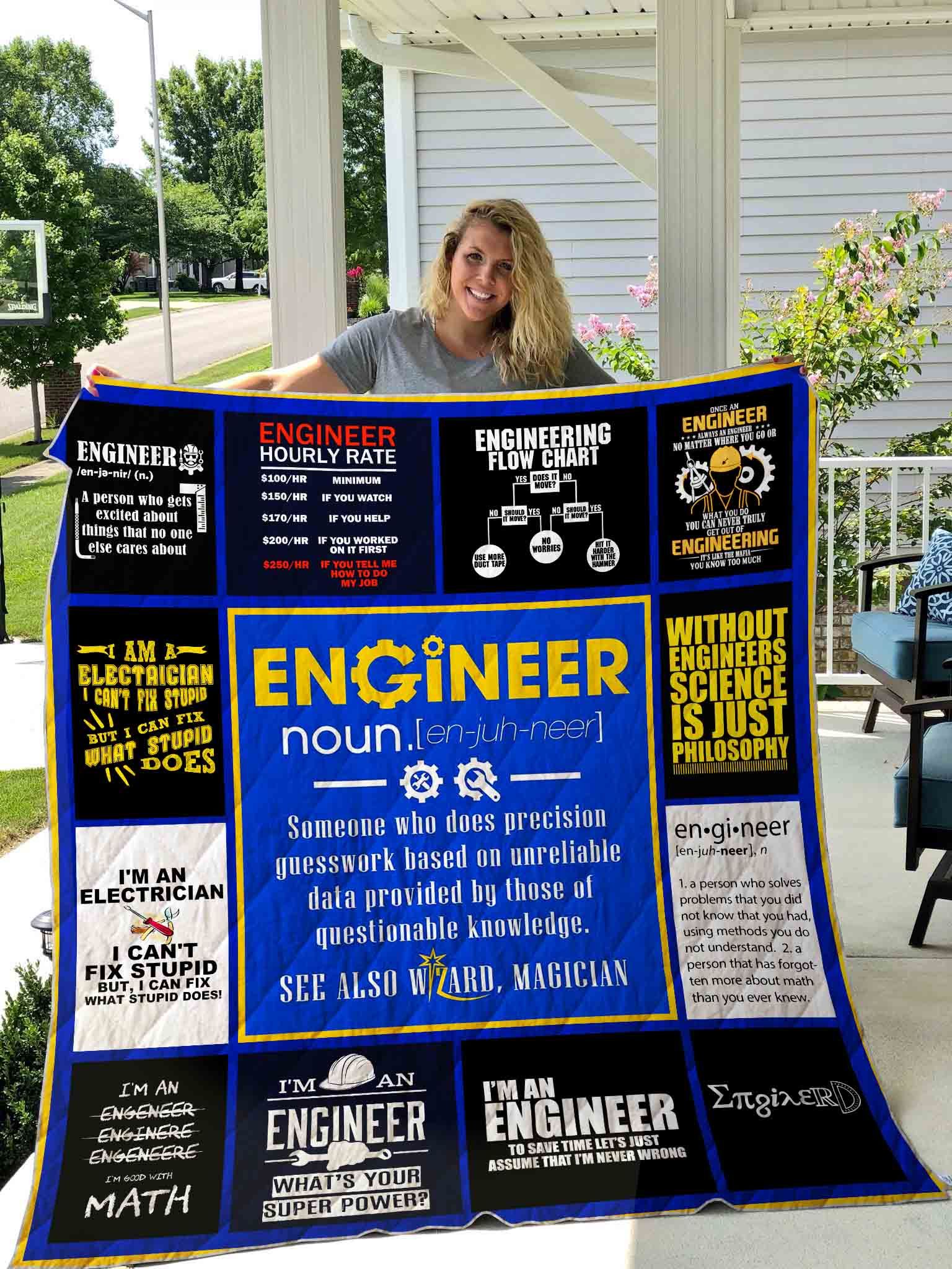 Engineer Printed Quilt Blanket DHC1501520VT