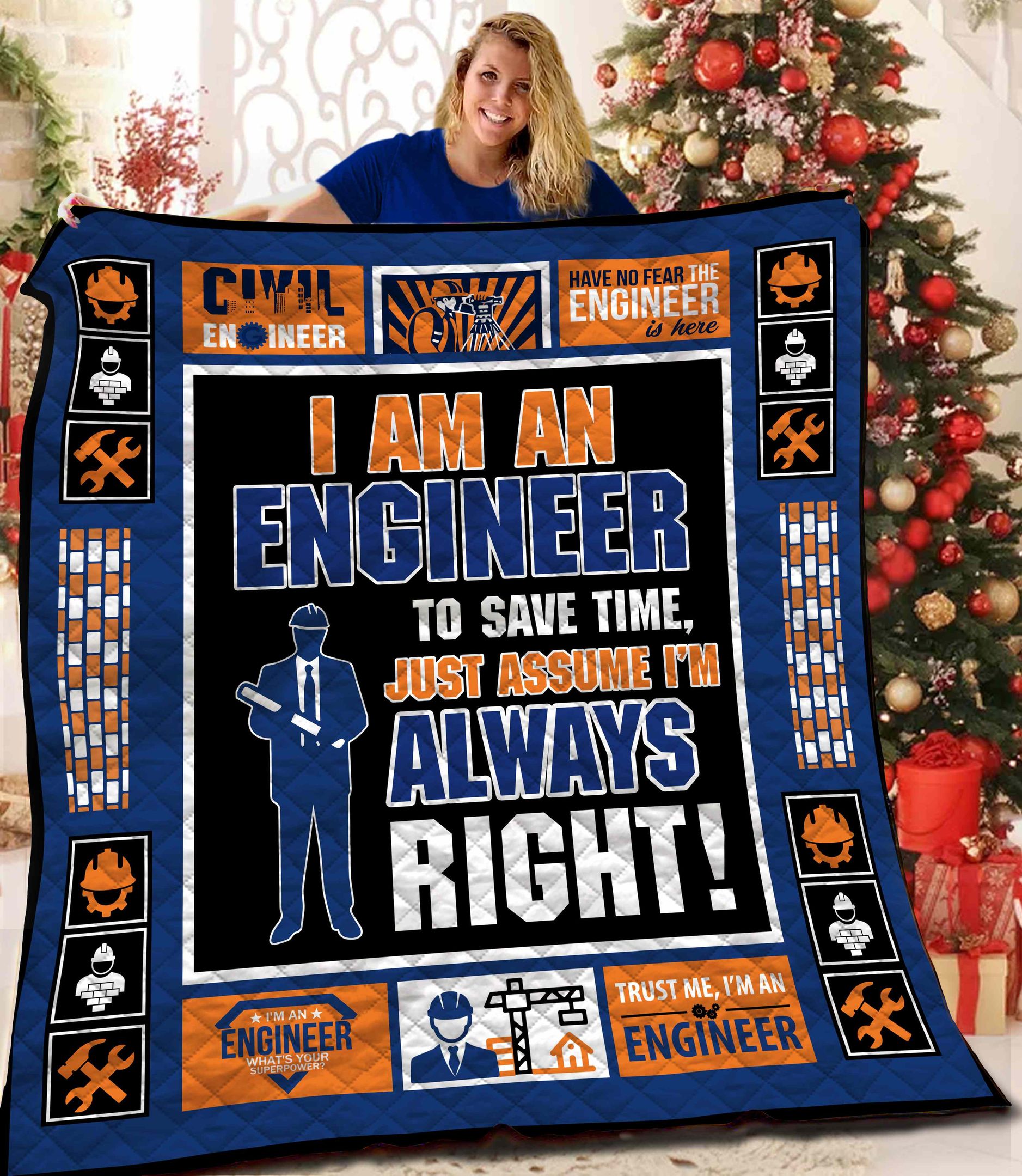 Engineer Quilt Blanket BBB241009NB