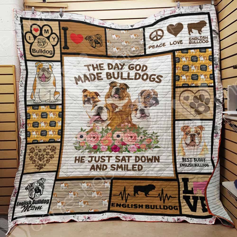 English Bulldog Quilt Blanket DHC1002562TD