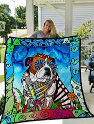 English Bulldog Quilt Blanket Lukuhm Dhc0301804Dd