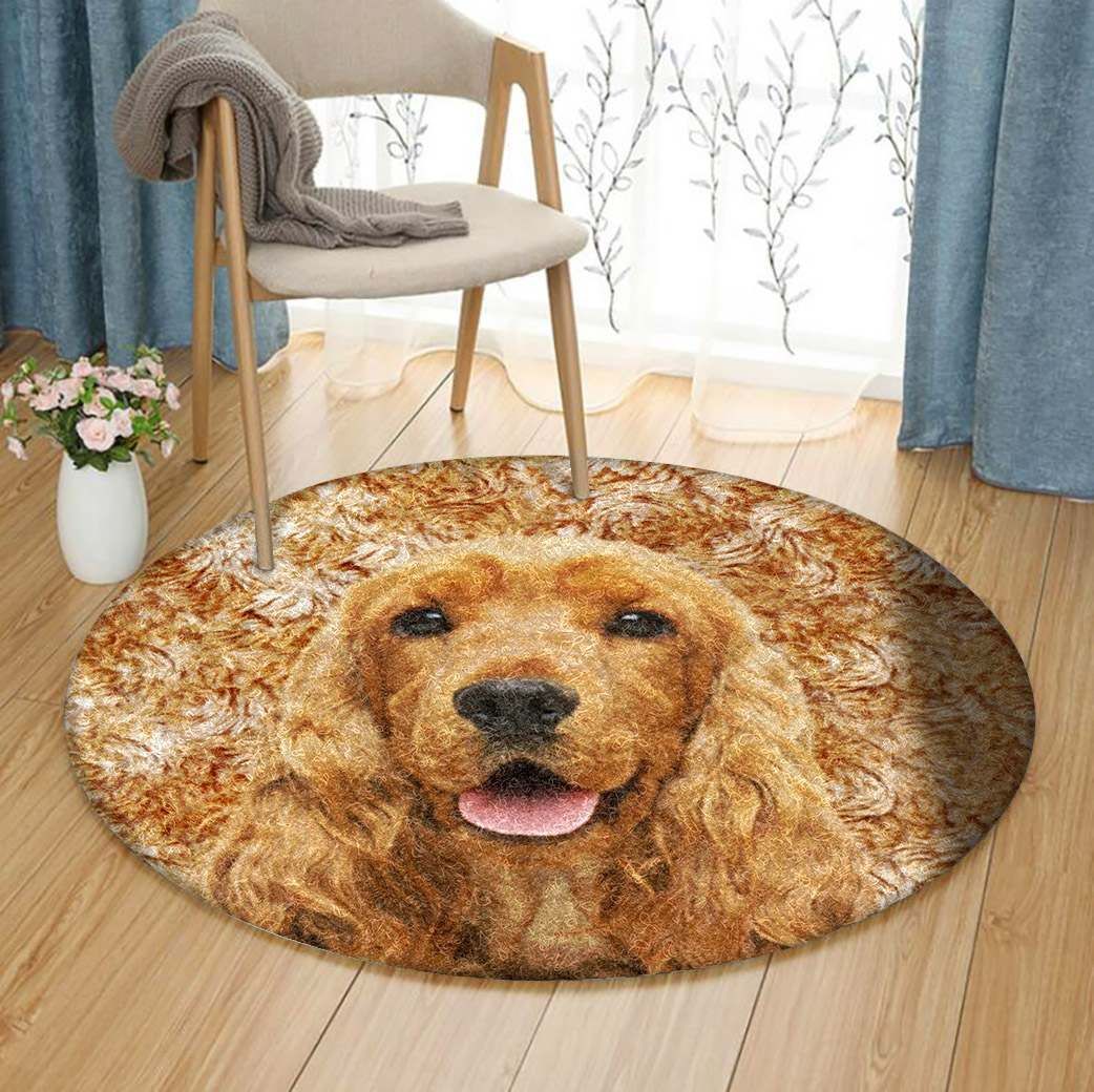 English Cocker Spaniel Round Carpet