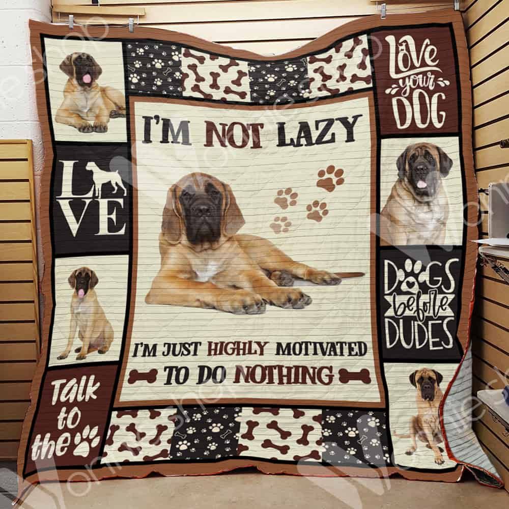 English Mastiff Dog LNT0312038 Quilt Blanket