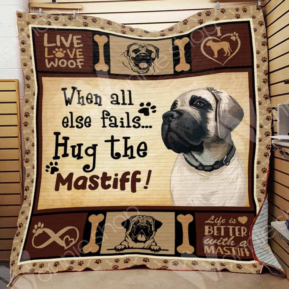 English Mastiff Dog Quilt Blanket DHC0102726TD