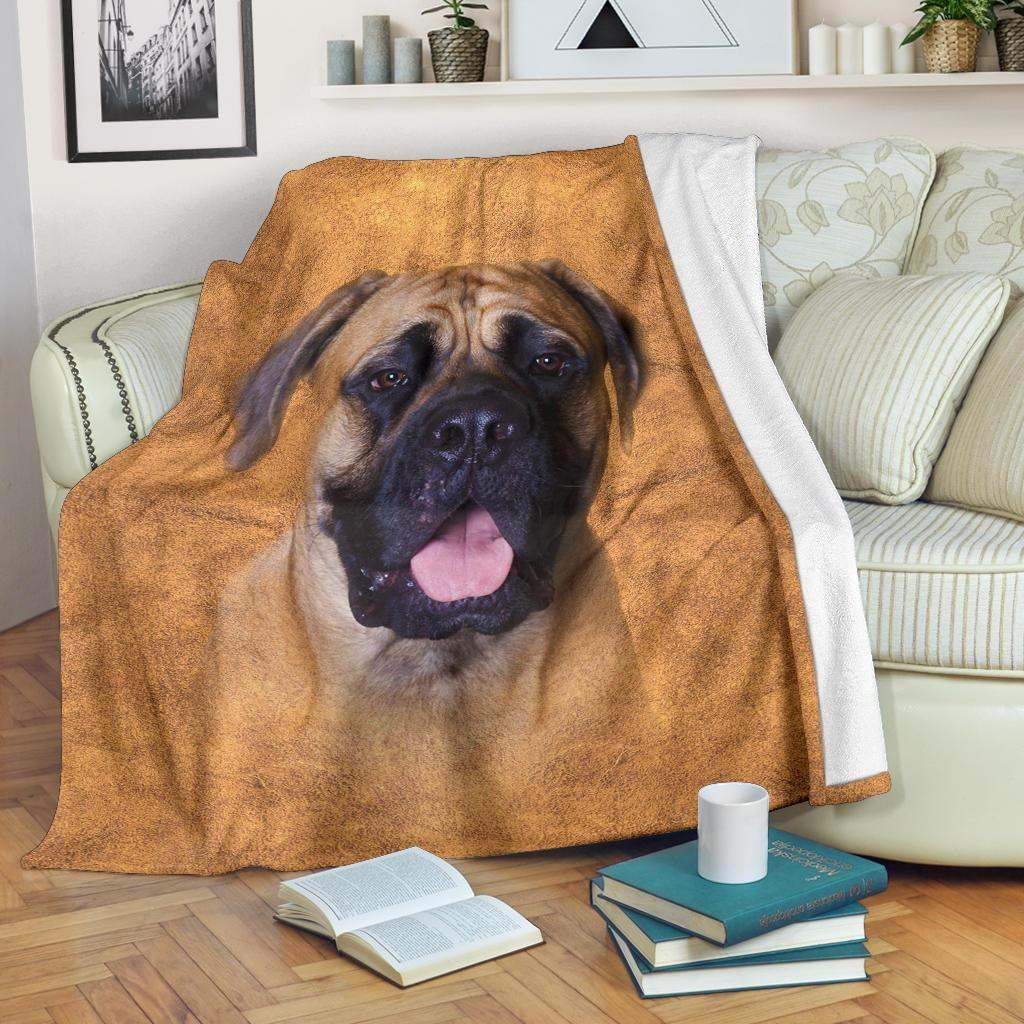 English Mastiff Face Hair Blanket