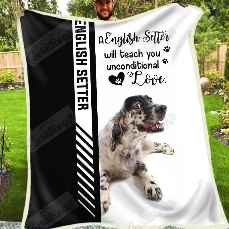 English Setter Fleece Blanket