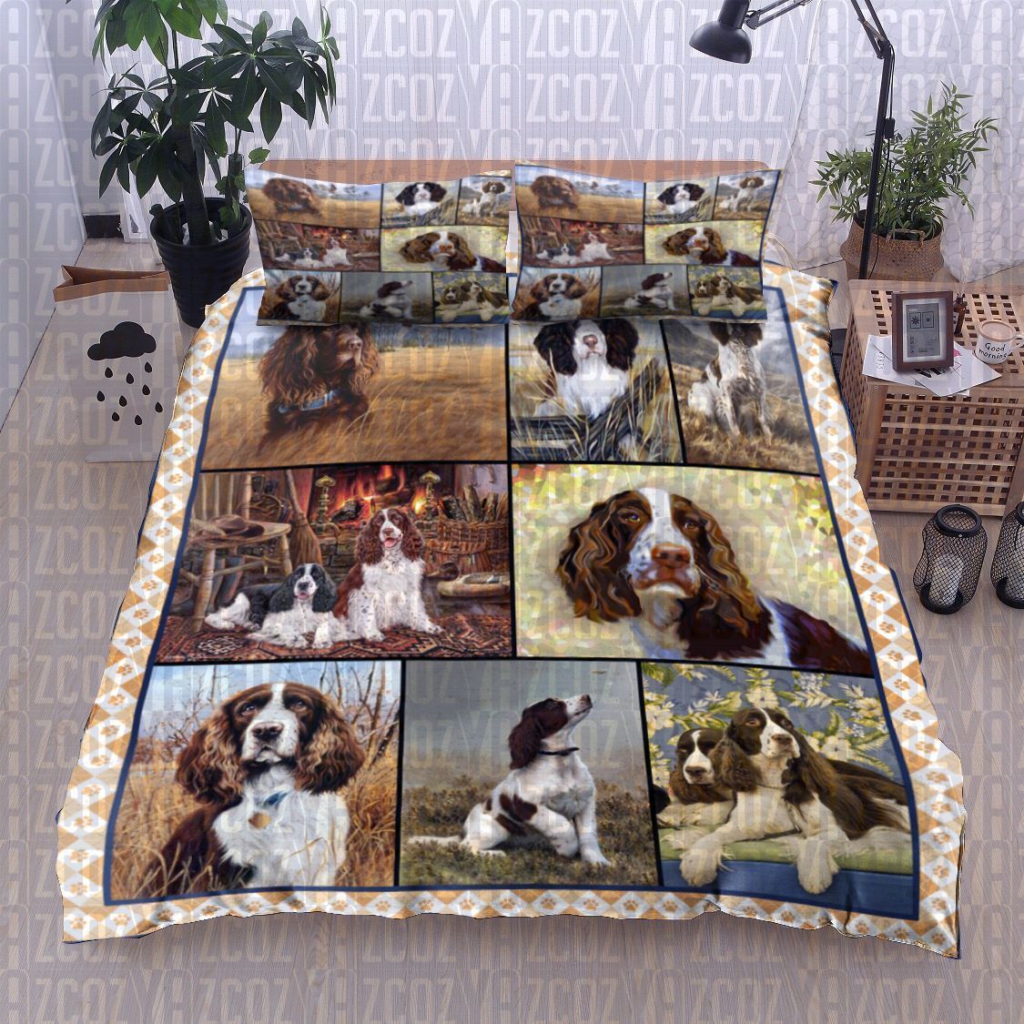 English Springer Spaniel Dog Bedding Set